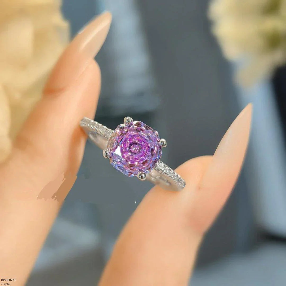 Silver-Plated Adjustable Round Ring for Women – TRSH00773